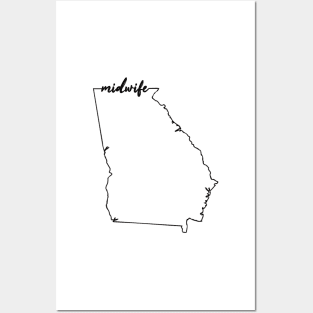 Georgia Midwife - Perfect Gift for midwifery Posters and Art